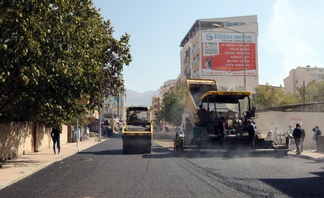 Van Büyükşehir Belediyesinin asfalt çalışması devam ediyor