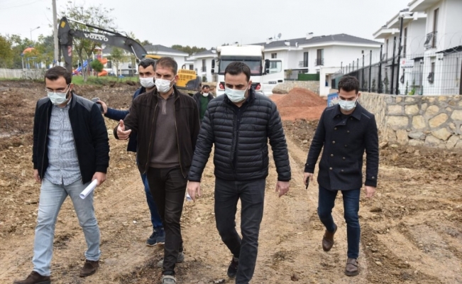 Başkan Özlü, çalışmaları yerinde inceliyor