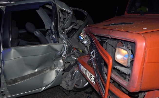 Kırıkkale’de feci kaza: Kamyonetin çarptığı sürücü ölümden döndü