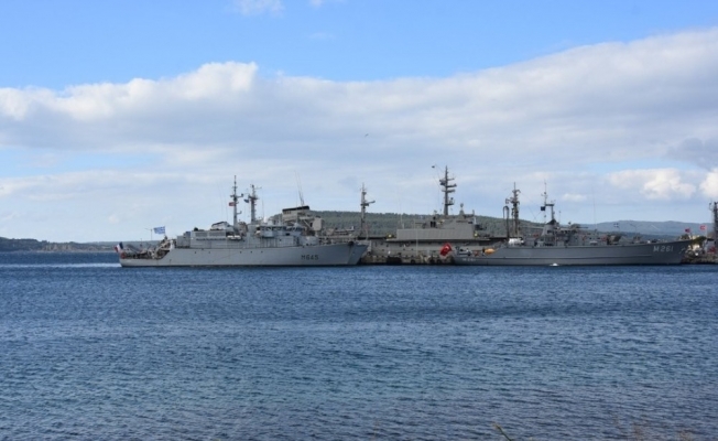 NATO Daimi Mayın Karşı Tedbirleri Deniz Görev Grubu-2 unsuru gemiler Çanakkale’ye liman ziyareti gerçekleştirdi