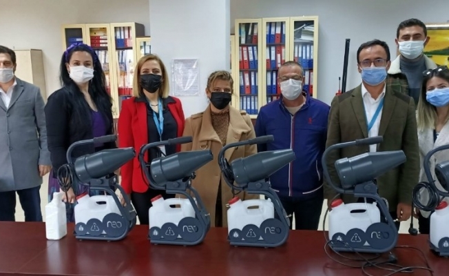 Söke Ak Parti’den, Devlet Hastanesi’ne dezenfektan makinesi