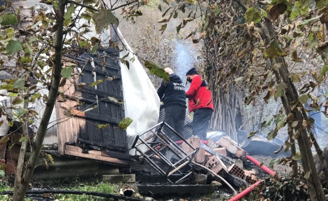 Tek katlı evde çıkan yangında 1 kişi hayatını kaybetti