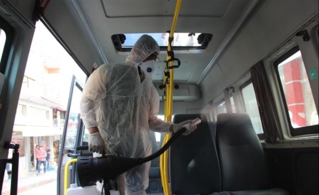 Toplu taşıma araçları 9 aydır her hafta ücretsiz olarak dezenfekte ediliyor
