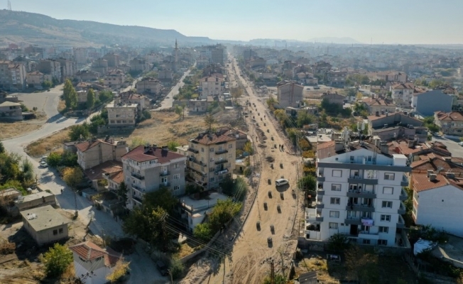 Yunus Emre Caddesinde altyapı çalışmaları sona erdi