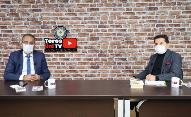 Akdeniz Kent Konseyi Başkanı Mustafa Erim Toros Üni TV’nin konuğu oldu