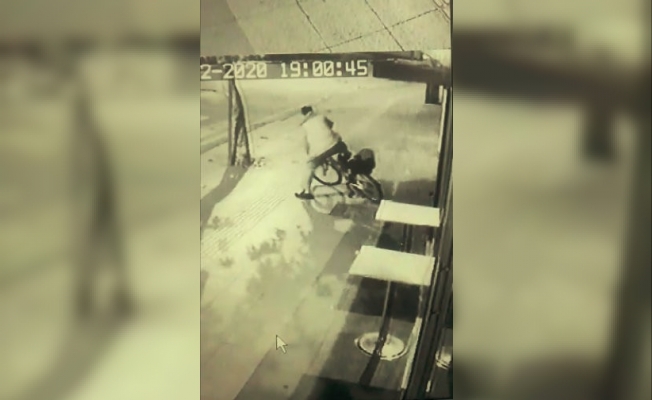 Alkollü hırsızın çaldığı bisikletle sınavı