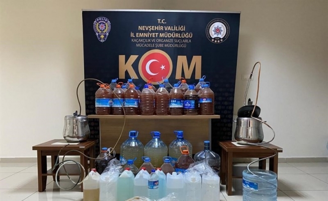 Avanos’ta sahte alkol operasyonu düzenlendi