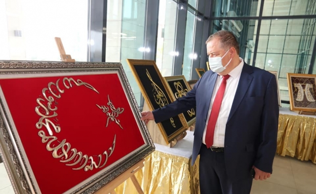 Başkan Ramazan Dekoratif El Sanatları Sergisini gezdi