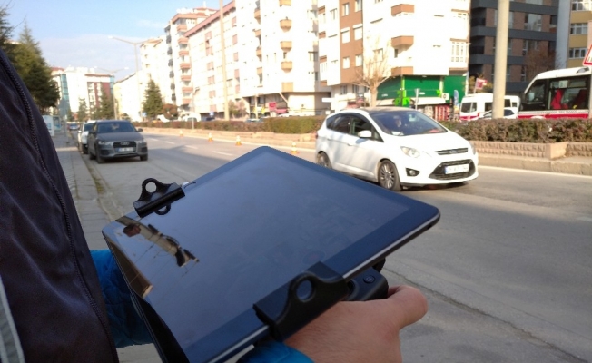 Eskişehir’de drone ile yaya geçidi denetimi