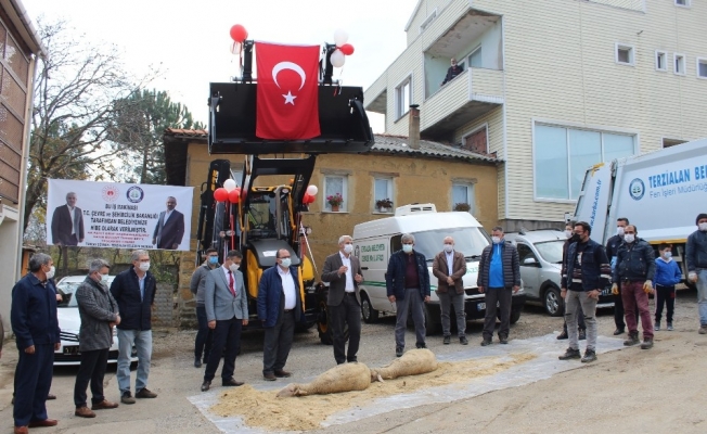 Terzialan Belediyesi’ne hibe araçlar dua ile hizmete girdi