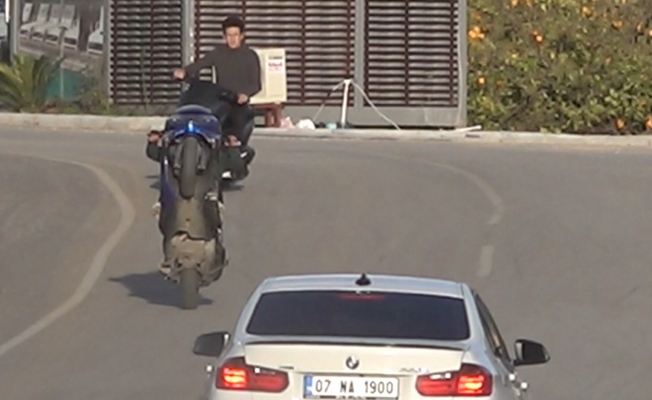 Alanya'da motosikletli gençlerin ölüme davetiye çıkarması cezasız kalmadı!