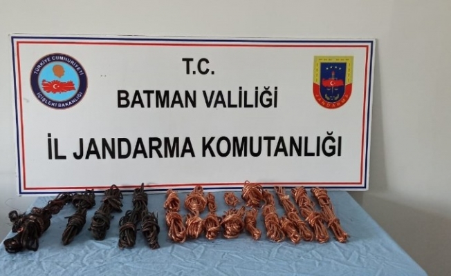 Batman’da kablo hırsızları yakalandı