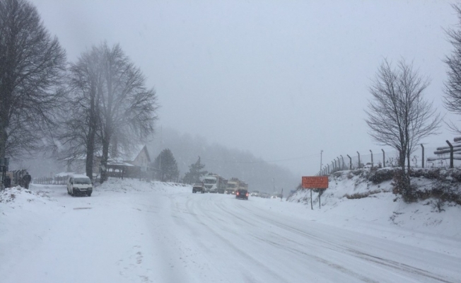 Domaniç’te kar yağışı ulaşımı olumsuz etkiliyor