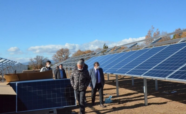 Emet’te GES tesisinde elektrik üretimine başlandı
