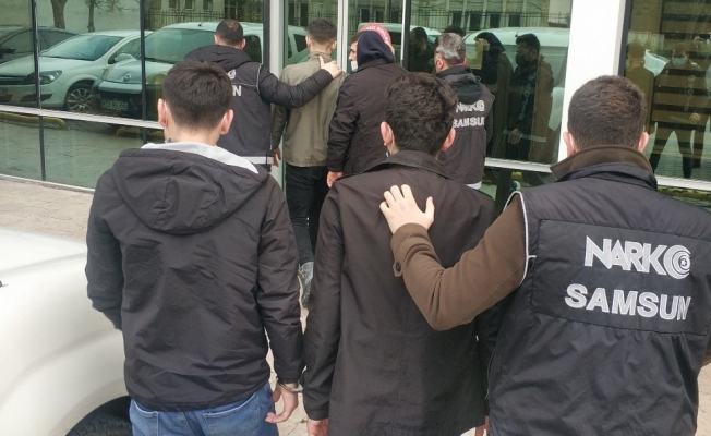 Samsun’da 6 bin 892 adet uyuşturucu hapla yakalanan 3 kişi tutuklandı