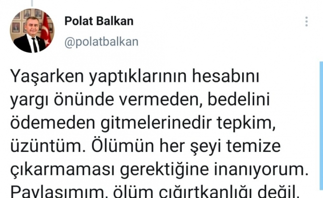 Antalya Baro Başkanı’nın ’Kadir Topbaş’ paylaşımına AK Partili Taş’tan tepki