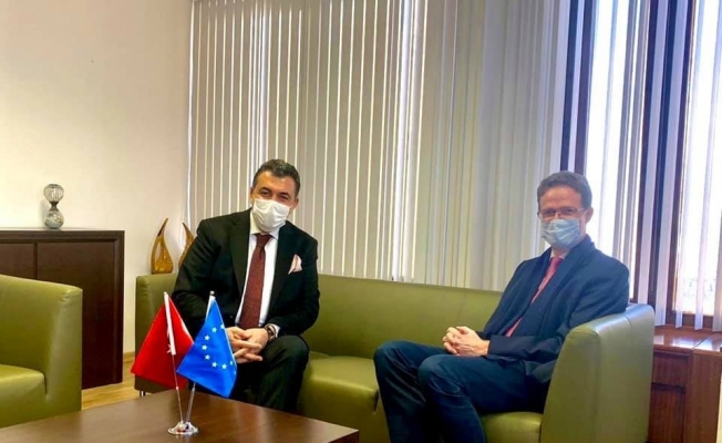 Ardahan Belediye Başkanı Faruk Demir, AB Türkiye Delegasyonu yeni başkanı Büyükelçi Landrut’u ziyaret etti