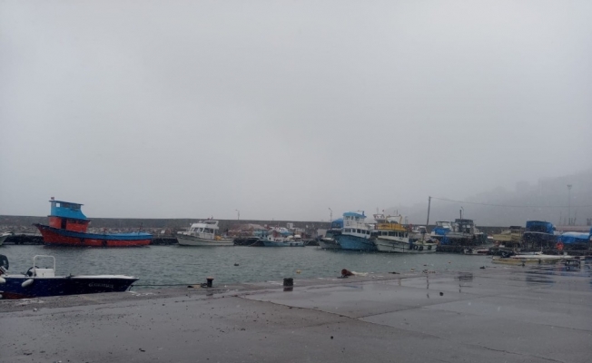 Balıkçılar fırtına nedeniyle limana sığındı