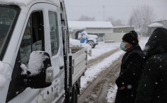 Başkan Bıyık, karla mücadele çalışmalarını inceledi