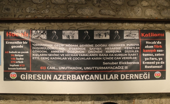 Giresun Azerbaycanlılar Derneği "Hocalı Katliamı" kurbanlarını andı