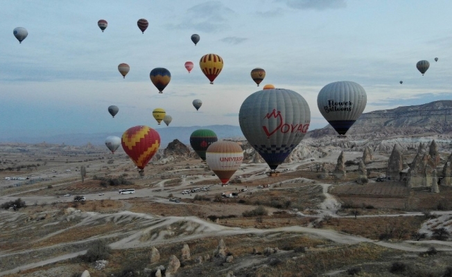 Kapadokya’da sıcak hava balon turları 19 Şubat’a kadar yapılamayacak