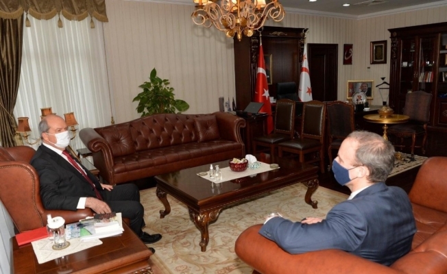 KKTC Cumhurbaşkanı Tatar, İngiltere Dışişleri Bakanı Raab ile görüştü