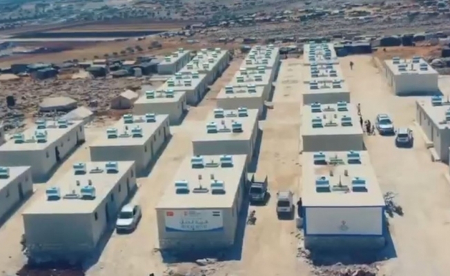 Şanlıurfalı hayırseverlerin desteği ile İdlib’de 90 ev yapılıyor