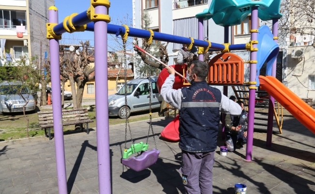 Turgutlu’da parklar bahara hazırlanıyor