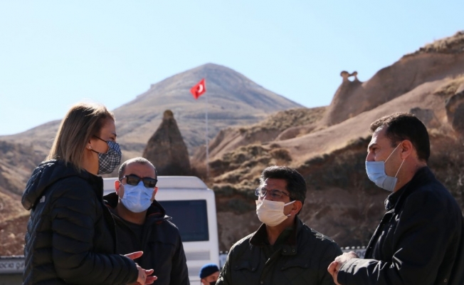 Vali Becel, Kapadokya bölgesinde incelemelerde bulundu