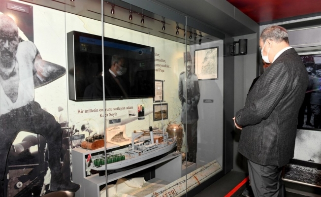 Vali Su, Çanakkale Savaşları Mobil Müzesini gezdi