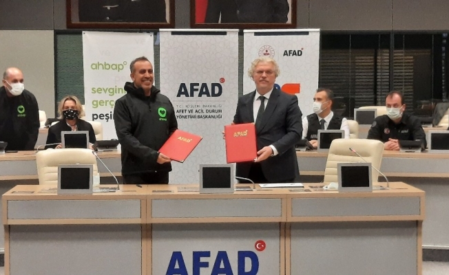 AFAD ile Ahbap Platformu arasında işbirliği protokolü imzalandı