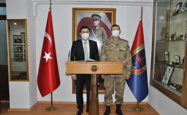 Ağır Ceza Mahkemesi Başkanı Taştan, JAKEM Komutanı Altın’ı ziyaret etti