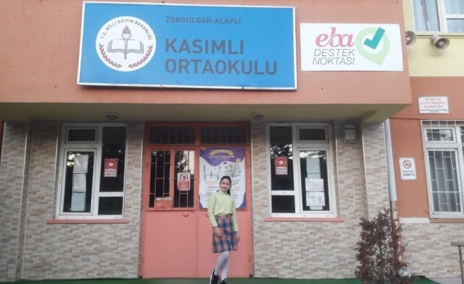 Alaplılı ortaokul öğrencisi kompozisyon yarışmasında Türkiye birincisi oldu