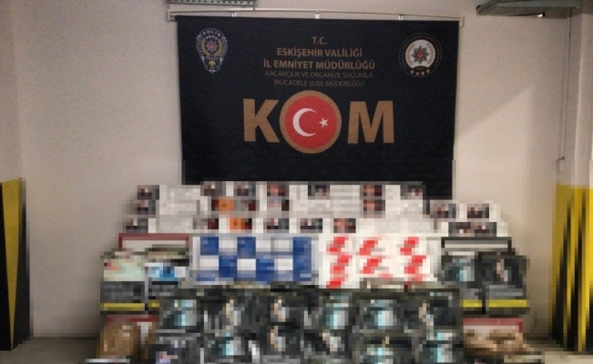 Eskişehir’de kaçak tütün operasyonunda 8 gözaltı