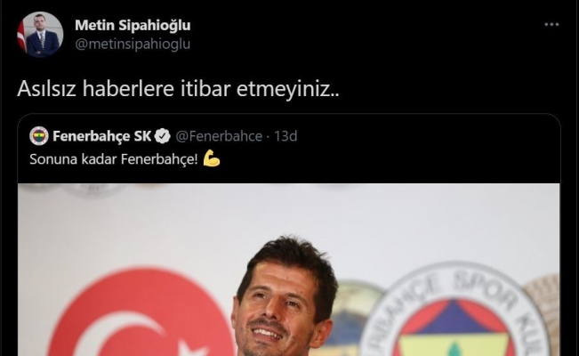 Fenerbahçe’den Emre Belözoğlu açıklaması: "Asılsız haberlere itibar etmeyiniz"