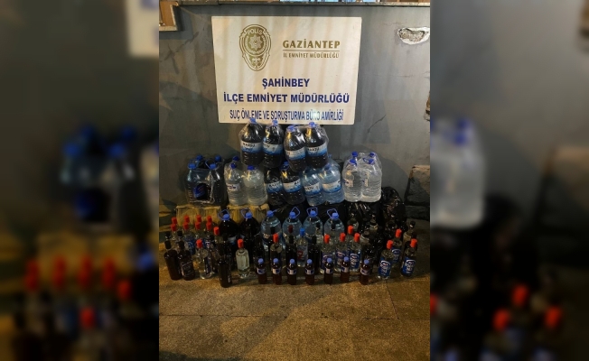Gaziantep’te 321 litre kaçak alkol ele geçirildi