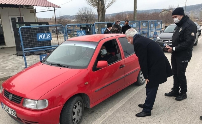 Isparta Valisi Seymenoğlu, denetimlere katıldı