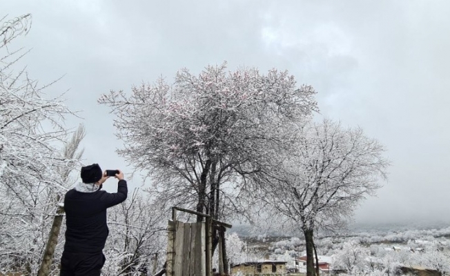 Karabük’te kar yağışı ile birlikte kartpostallık görüntüler ortaya çıktı