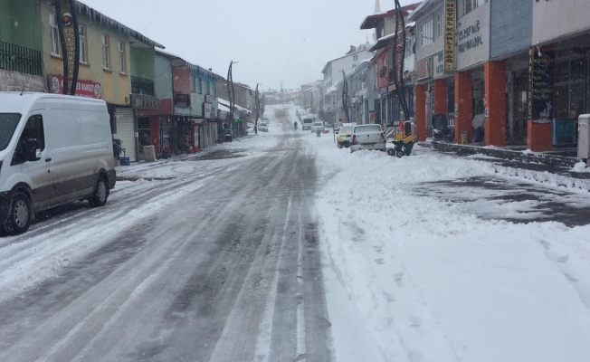 Karlıova’da tipi etkili oldu, hayat durma noktasına geldi