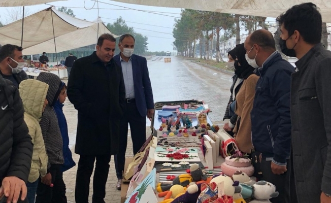 Samsat’ta semt pazarı kuruldu