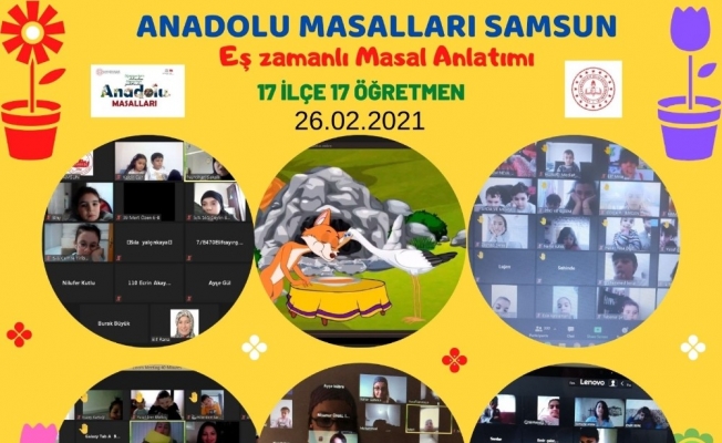 Samsun’da 4 bin 153 çocuğa online olarak masal anlatıldı