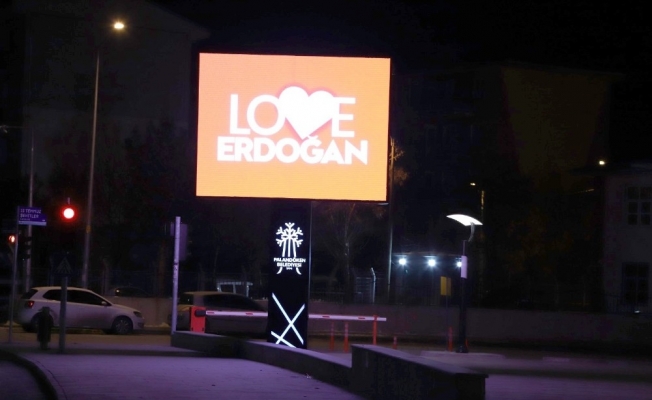 "Stop Erdoğan" skandalına Palandöken’den yanıt: ’Love Erdoğan’