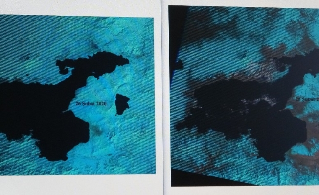 Van Gölü Havzası’ndaki kuraklık uydu görüntülerine yansıdı