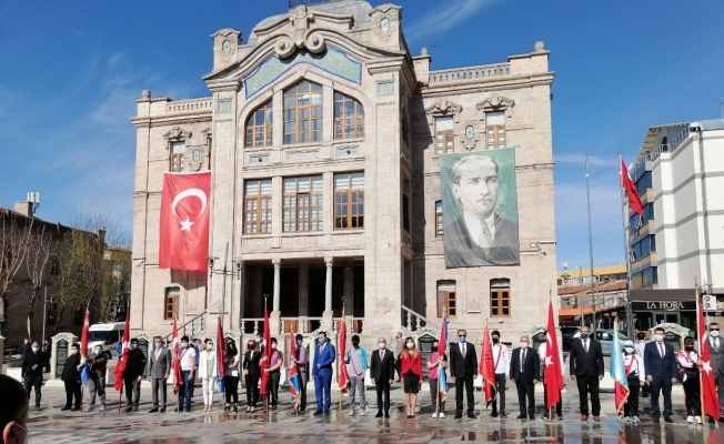 Aksaray’da pandemi gölgesinde 23 Nisan töreni