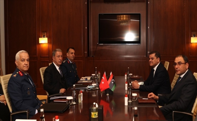 Bakan Akar, Libya Ulusal Birlik Hükümeti Başkanı Dibeybe ile görüştü
