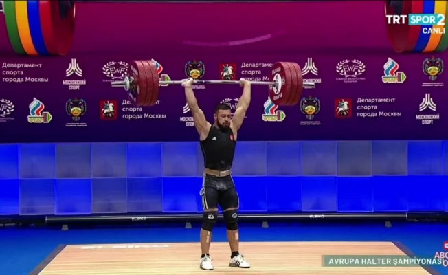 Daniyar Ismailov, Avrupa Halter Şampiyonası’nda altın madalyayı rekorla kazandı