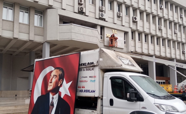 Erdoğan’ın gelişi öncesinde Valilik binasında yenileme çalışmaları başladı