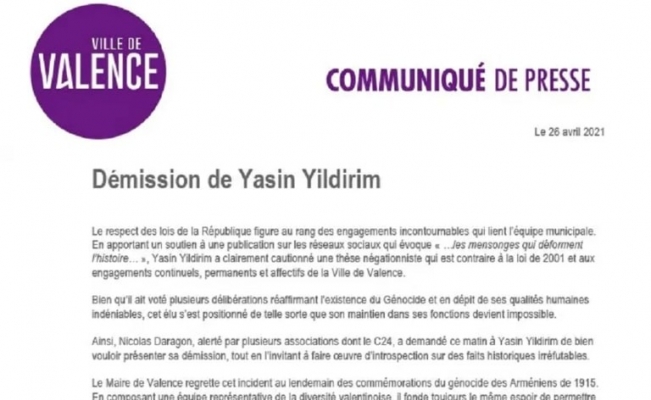 Fransa’da ASALA’yı kınayan paylaşımı beğenen Türk meclis üyesi zorla istifa ettirildi