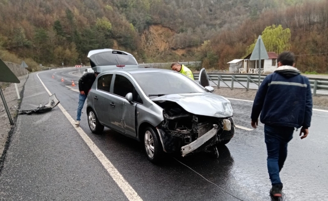 Kozlu’da trafik kazası:2 yaralı