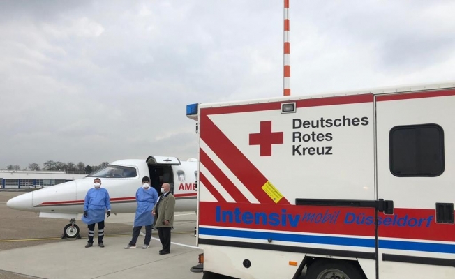 (Özel) Almanya’da koronaya yakalanan vatandaş ambulans uçakla İstanbul’a getirildi